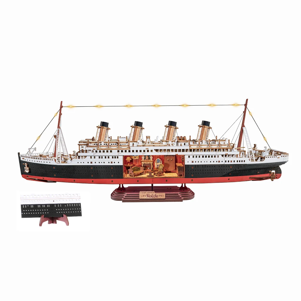 ROLIFE TGL02 Eternal Atlantic Voyager Wooden 3D Puzzles Toy And